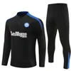 2024 2025インターサッカートラックスーツLautaro Milano Training Suit 23 24 25 Milans camiseta de Foot men chids Wear