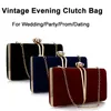 Kobiety wieczorowe torebki na imprezę aksamitne kwadratowe sprzęgło Rhinestone luksusowe torby na crossbody żeńskie torebki mody łańcucha torby ślubnej 240506