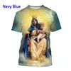 Męskie koszulki Virgin Marys Mash Mase damskie T-shirt Summer Casualna matka boga
