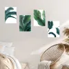 Adesivos adesivos de parede quartos infantis plantas verdes folhas de sala de estar decoração de papel de parede de papa -papazes e cartolas adornos para el hogar estética