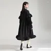 Blouses pour femmes Zhongchuang Rizhen 2024 Design réversible en vrac et une grande robe d'ourlet mincement pour la jupe à manches longues des enfants