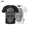 Plein Bear Trube Mens Designer Tshirts Brand одежда для одежды кафара-черепа с кучами мужская футболка круглый шей