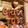Parti Dekorasyonu 16 inçler gelin halka banner düğün ile birlikte olmak için mektuplar folyo balon malzemeleri