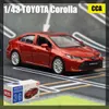 Diecast Model Cars 1/43 Toyota Corolla Hybrid Spielzeugauto Kinderkinder Stempel Metal 1 43 Micro Model Pull Back Education Series Geschenk für Boysl2405