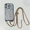 Designer Phone Case With Hanging Rope Anti-drop Phones Cases Luxury Premium Flash Twinkle For IPhone 12/13/14/15 Pro Max Protective Case Cover Shell
