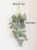 Dekorative Blumen Eukalyptus Rattan Künstliche Pflanzen Vine Green Willow Blatt Seiden Efeu Wand hängende Girlande für Home Wedding Party Dekor Dekor