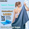 Varumärkeshandduk Anpassning Sport Snabbtorkning Superabsorbent Camping Lätt gym Simning Yoga Beach DIY 240506