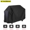 Grills BBQ Cover Outdoor Dust Waterproof Heavy Duty Grill Cover Rain Protective Outdoor Barbecue Round Black BBQ Grill Cover