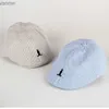모자 모자 뜨거운 단색 어린이 베레모 스트라이프 면화 얇은 세련된 간단한 어린이 모자 모자와 모자 베레토 소년과 여자 아기 모자 wx