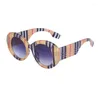 Sunglasses FEBUARY Retro Oval Women 2024 Small Frames Sun Glasses Female Luxury Vintage Manufacturer