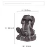 향수 램프 할로윈 두개골 동상 홈 장식 환상 선물 선물 두개골 역류 향향 버너 창조적 인 홈 아로마 테라피 선물 - 향 없음 T240505