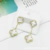 Cheap price and highquality earring jewelry Classic Four Leaf Clover Earrings with with common cleefly