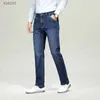Erkekler Kot Mens Kot Bahar ve Sonbahar Elastik İş Gevşek Düz Rahat Pantolon Marka Moda rahat denim pantolon WX