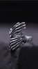 925 Sterling Silver Ring Vintage Punk Skulls Hand Charme Boho Minimalisme Verjaardag Geschenk Haut Femme Anillos Ringen voor Women Jewelry4302419