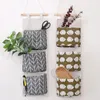 Storage Bags Wall Hanging Storaoor Closet Bag Organizer Home Cosmetics Toysge Fabric Pouch 3 Pockets Multilayer D