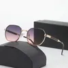 Womens Triomphe30992 Oval Frame Sunglasses Women Metal Mirror Legs Green Lens Sunglasses Retro Small Round Frame Sexy Little Women With original box