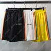 Palm PA 2024SS Summer Casual Men Women Black White Stripes Shorts de praia respirável shorts de praia confortáveis Fitness Basketball Sports calças curtas anjos TGC