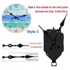 Orologi Accessori Pendolum Meccanismo di movimento dell'orologio Pendulum Kit fai -da -te con 3 coppie diverse mani per la sostituzione delle parti di riparazione a parete