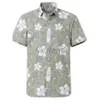Męskie plus tees po polo nowa męska koszula 3D kwiatowy cyfrowy nadruk na plaży krótka koszula krótkie rękawowe koszulę lapowe