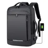 Backpack Mens Business Sacos de viagens multifuncionais expansíveis 40L Capacidade de USB à prova d'água de grande capacidade de 17 "Mochilas de laptop
