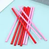 Disposable Cups Straws 10Pcs Pink Red Heart Shape Mouth Straw Bachelorette Party Drinking Wedding Birthday Tableware Supplies