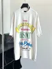 T-shirt de t-shirt Summer Tees BA BA BA SERVICE T-shirt Pullover Pure Coton chaud Loose Breatte Menant et femmes Y22K23