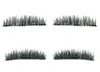 3 Magnet 2Pairs 3D Magnetiska ögonfransar Magnet Magnetiska fransar Falska ögonfransar Eye Lashes Makeup Kit Gift7118807