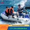 Bateaux de pêche professionnels 0,7 mm d'épaisseur en PVC de bateau gonflable ensemble de terrasse aérienne bottons en eau sports de kayak en filet à 3 couches