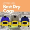 Abiti abiti a secco Top kayak gag con coppa a doppia vita, giacca impermeabile per guarnizione da polso in lattice per canoa a vela