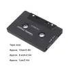 Kit samochodowy audio Bluetooth bezprzewodowy odbiornik kasetowy, taśmowy odtwarzacz Bluetooth 5.0 Kaseta Aux adapter, czarny