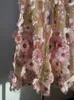 Jiami Luxury High Taille Blumen Falten Tüllrock Hochwertige 3D gestickte Blumen Märchenrock Party Elegante Frauen Kleidung 240423