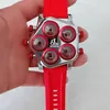 Designer Luxo Automático Mecânico Relógio JKCO TELE CHECO SILICONE TAPE MULTIMO