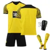 Football Jersey 21-22 New Home 9 Harland Set with Socks and Leg Guards # 11 Royce Soccer Jersey