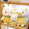 Fruit Picture Ananas Strawberry Rabbit en peluche Toy Little Rabbit Doll Doll Doll Doll Pollow Girl Heart Donne sa petite amie