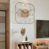 Настенные часы минималистский крупный арт -корейский дизайн -ресторан творческий тихой северная мода Reloj Pared Home Decor