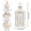 Holdants de jardin extérieur lanterne Lantern Home Decor Gift Bedroom Handle Poince pour la table de table de Noël décoration portable