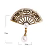 Broches cadeaux créatifs en alliage d'huile dripper accessoires de bijoux de style ancienne femme de fan émail broche broche chinois broche