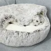 Katbedden meubels winter 2 in 1 kat bed rond warm huisdierbed huis