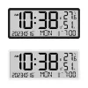 Zegarki LED COCKIS Duże cyfrowe Zegary wilgotności temperatury w czasie rzeczywistym siedzące i wiszące podwójne użycie Stylowy zegar stolika elektronicznego