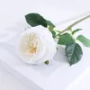 Fleurs décoratives 1pc-Feeling Hydrating Roses Artificial Wedding Bride Bouquet Real Touch Rose Party Party Home Decoration Floral