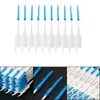 2024 1 set 20/40/14/120/200pcs de doble hilo dental higiene dental silicona interdental pincel palpic