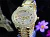 RO Luxury Quartz Montres Femme Diamonds Watchs False 3 Eyes Femmes Dames Designer Quartz Montres 3 Couleurs entièrement 6042643