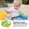 Strand Wassertisch Spielzeug Kinderkinder Spritzer Wassertisch Spiel Spielzeug Outdoor Unterhaltung Wasser Sport Sommer Beach Aktivität Accessoires 240424