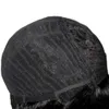 Capelli umani Pixie taglio parrucca per donne nere Glueleless corta nera naturale parrucche con scoppi puli