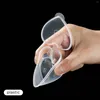 Opslagflessen 5 stks 45 ml PP Plastic wegwerp Kruidendoos Verdikte saus Cup Hartvormige afhaalmaaltijden verpakte kruiderijpotcontainer