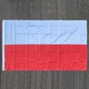 Banner Flags Livraison gratuite Pologne Flag 150x90cm Polyester National Flags Super-Poly Eagle Flag Banner