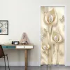 Autocollants style européen 3d fleurs stéréo calla perle porte autocollant salon chambre luxe décor intérieur mural autocollants pvc papier peint 3 d