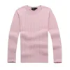 small horse embroidery men's twisted needle sweater knitted cotton round neck sweater pullover men's solid color sweater men's