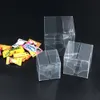 3050pcs PVC Square Clear Candy Geschenkbox Schokoladenboxen Schmuck Kasten Hochzeit Weihnachten Verpackung 240506