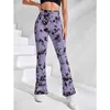 Pantalon féminin Capris Femmes hautes hautes Leggings Leggings Gym Pantalon Fitness Tricoter les legs de levage de la hanche